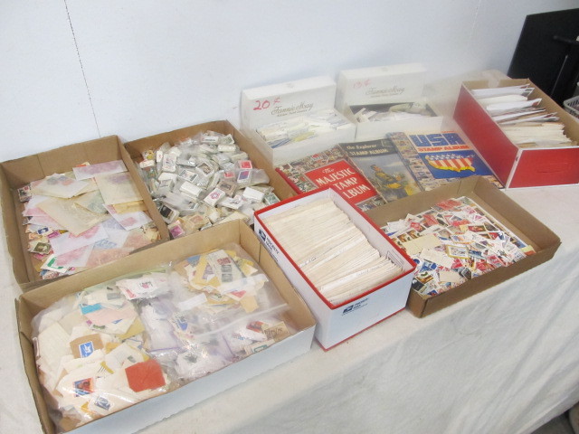 lot 235 image: LARGE Collection of Vintage Stamps etc