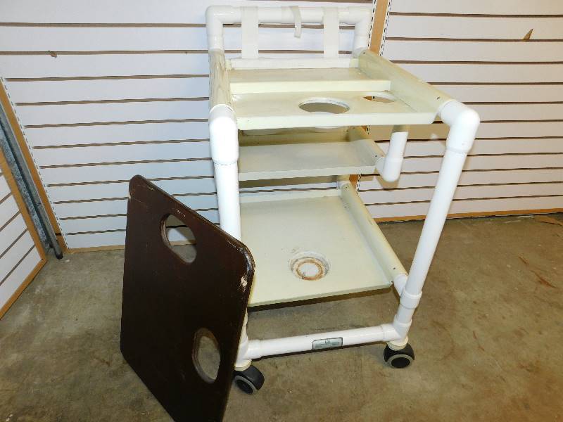 White Hard Plastic Cart On Casters
