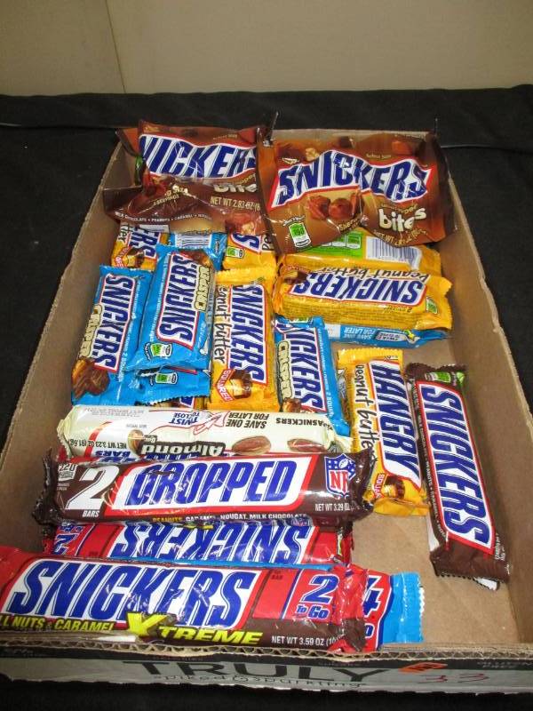 33 Various Candy Bars