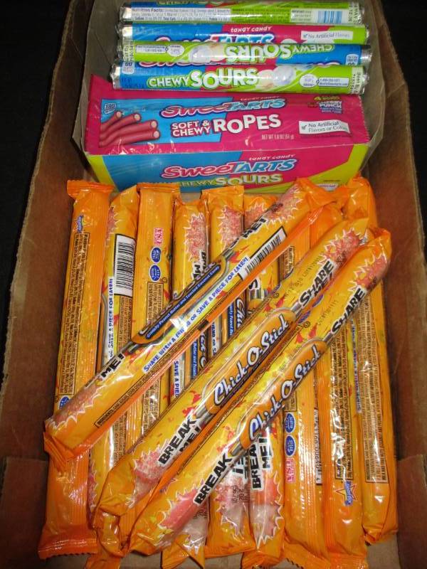 sweet tarts and chick o sticks total of 32