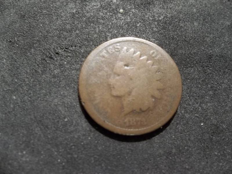 lot 201 image: 1873 Indian Head Cent Closed 3