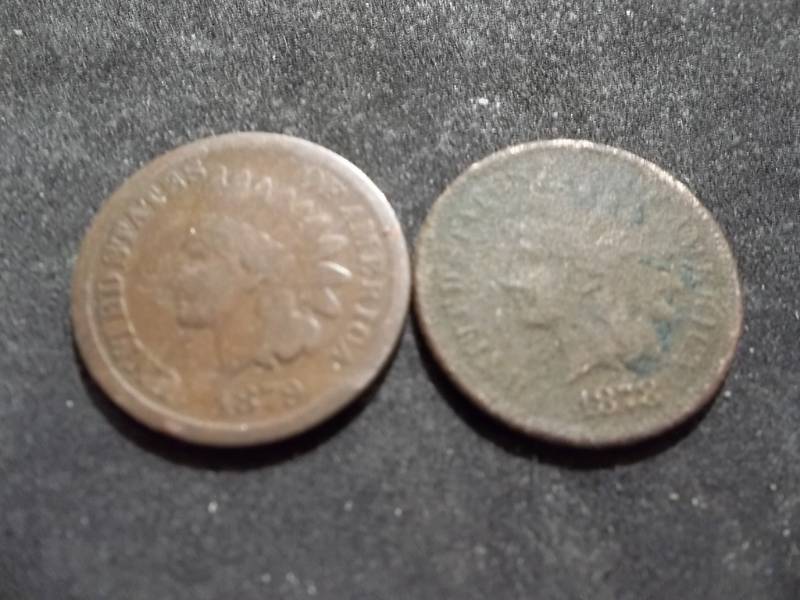lot 205 image: 1878, 1879 Indian Head Cents