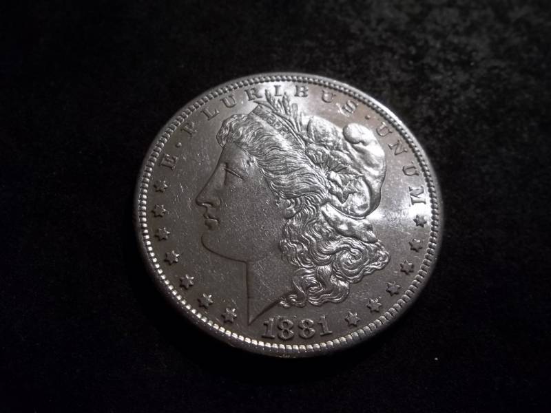 lot 13 image: 1881 S Morgan Silver Dollar