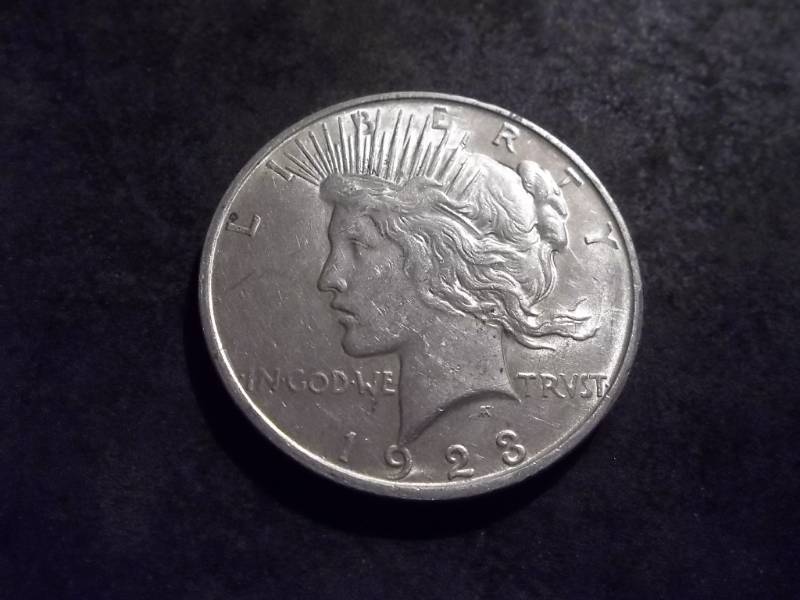 lot 37 image: 1923 D Peace Silver Dollar