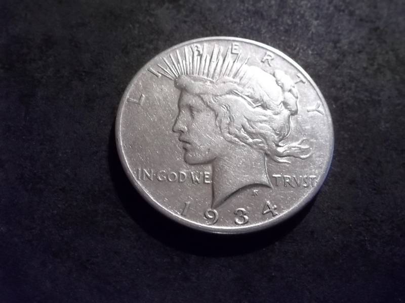 lot 47 image: 1934 S Silver Peace Dollar