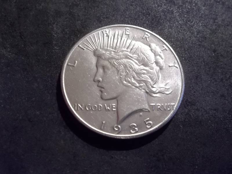 lot 48 image: 1935  Peace Silver Dollar