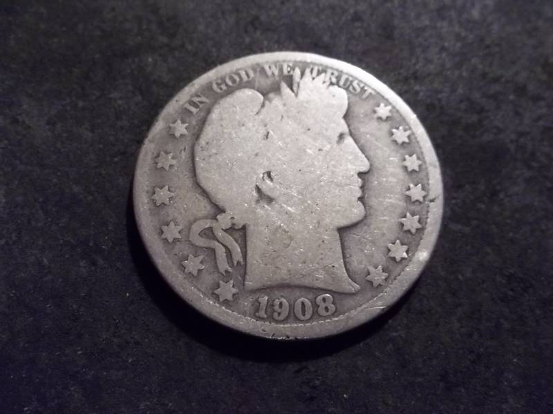 lot 56 image: 1908 O Barber Half Dollar