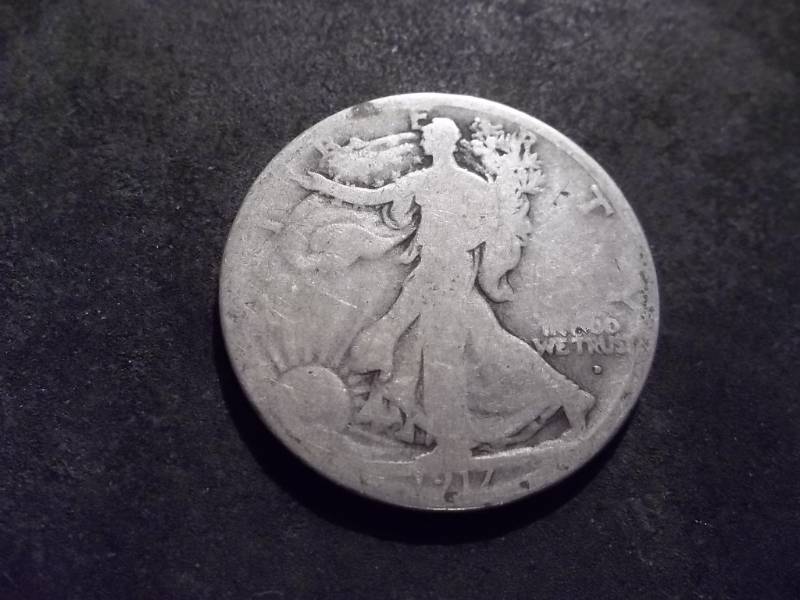 lot 62 image: 1917 D Obverse Mint Walker Half Dollar