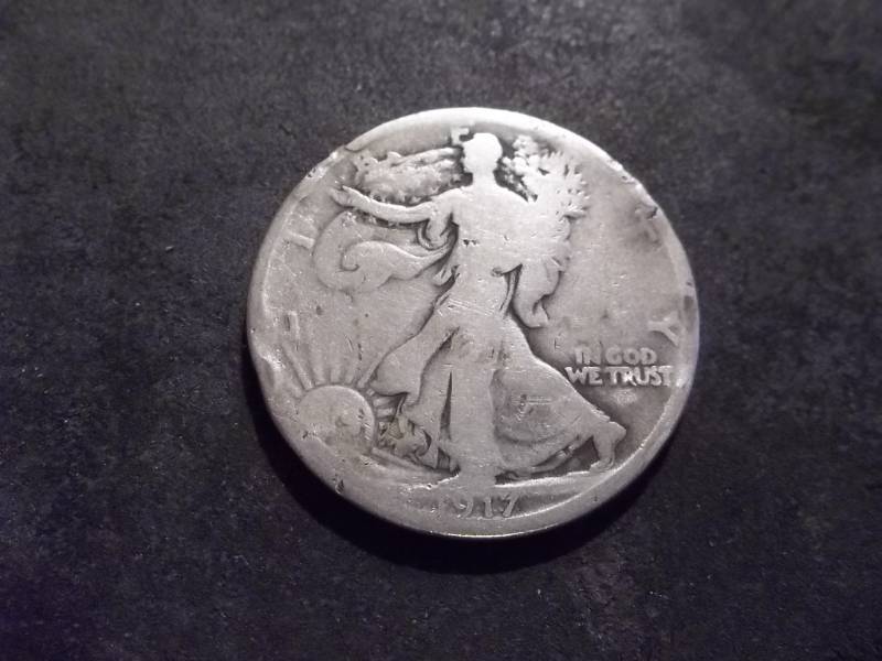 lot 63 image: 1917 D Reverse Mint Walker Half Dollar