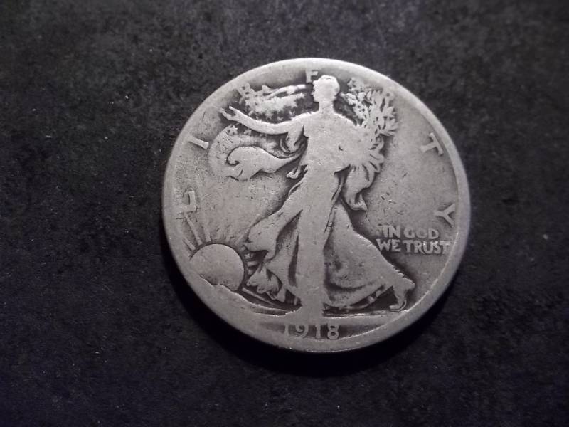 lot 65 image: 1918 D Walker Half Dollar
