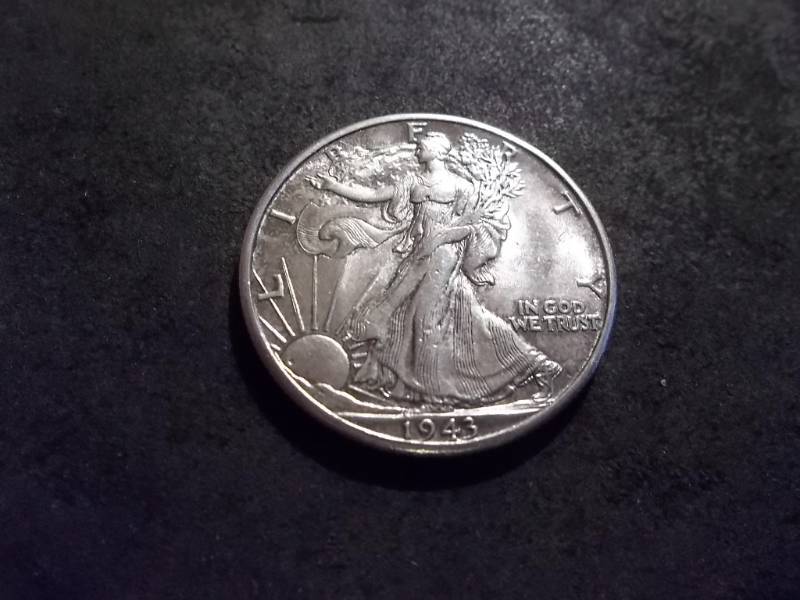 lot 104 image: 1943 D  Walker Half Dollar