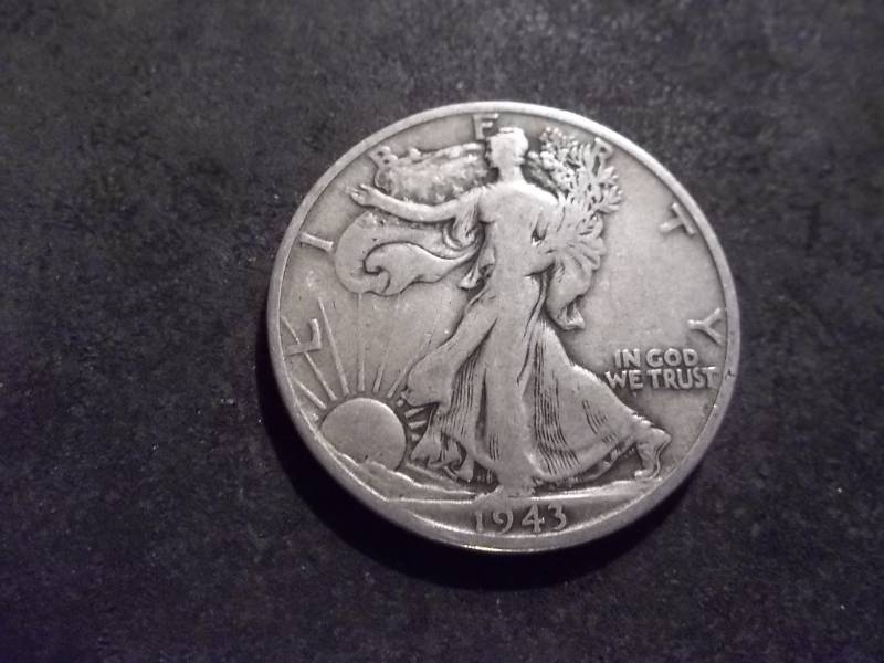 lot 105 image: 1943 S Walker Half Dollar