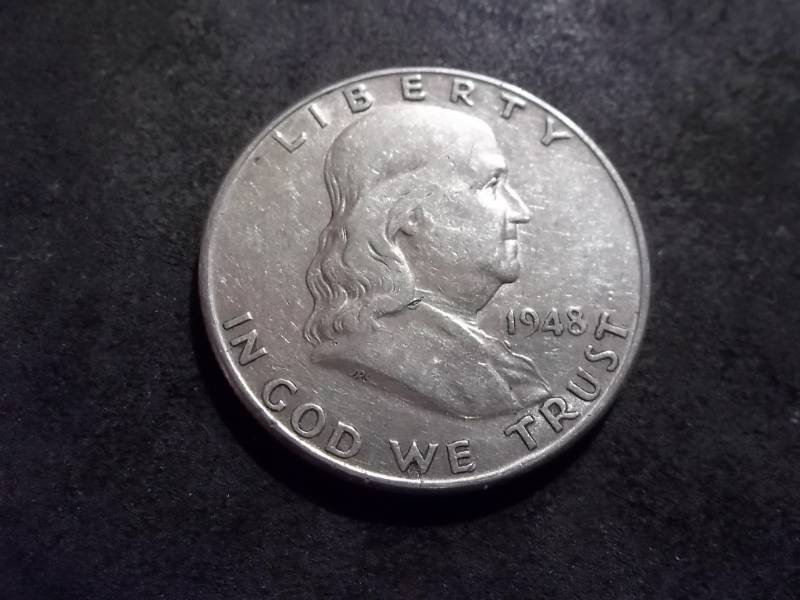 lot 118 image: 1948 D Franklin Half Dollar