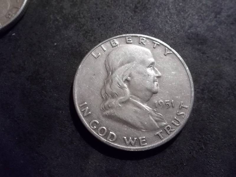 lot 125 image: 1951 D Franklin Half Dollar