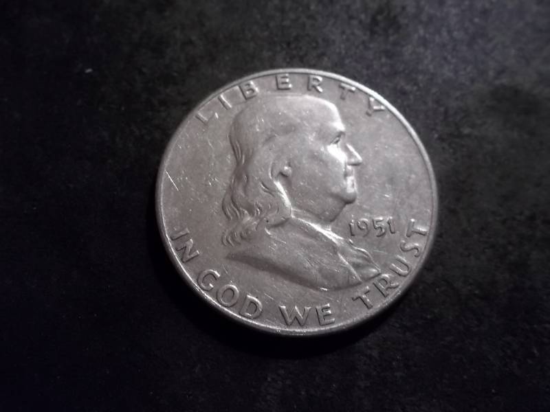 lot 126 image: 1951 S Franklin Half Dollar