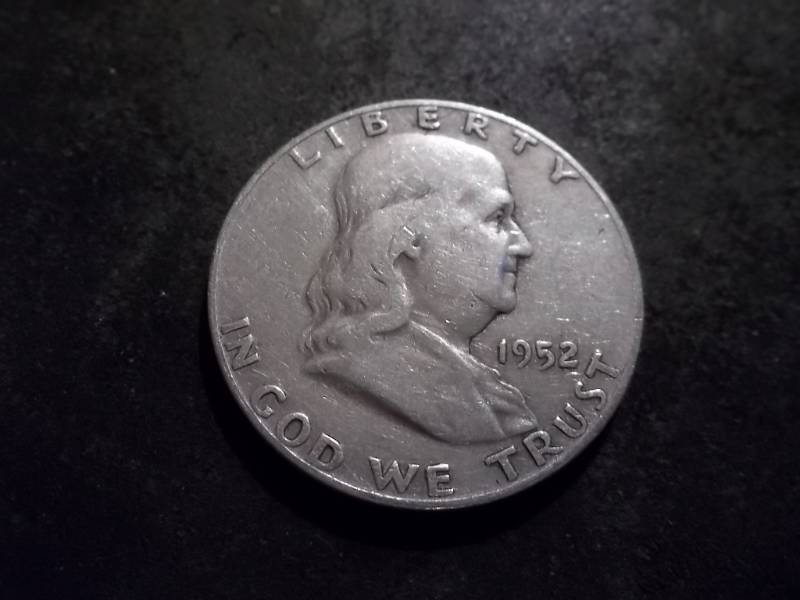 lot 128 image: 1952 D Franklin Half Dollar