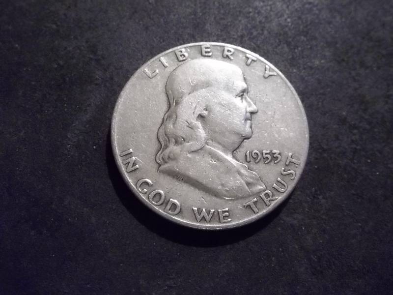 lot 131 image: 1953 D  Franklin Half Dollar