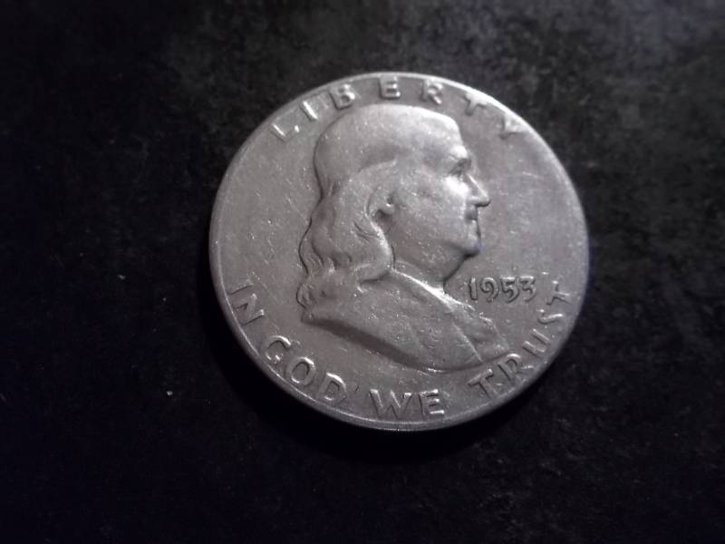 lot 132 image: 1953 S Franklin Half Dollar