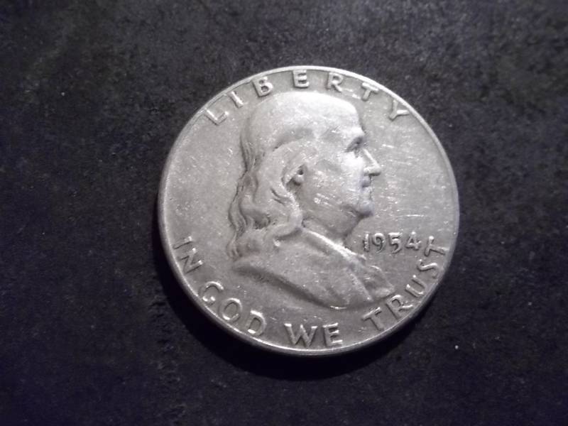 lot 133 image: 1954  Franklin Half Dollar