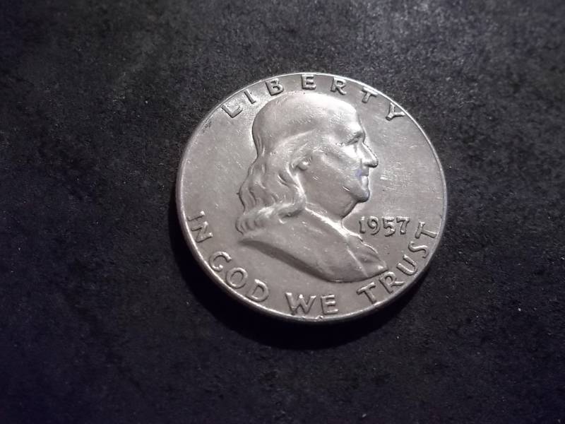 lot 138 image: 1957  Franklin Half Dollar