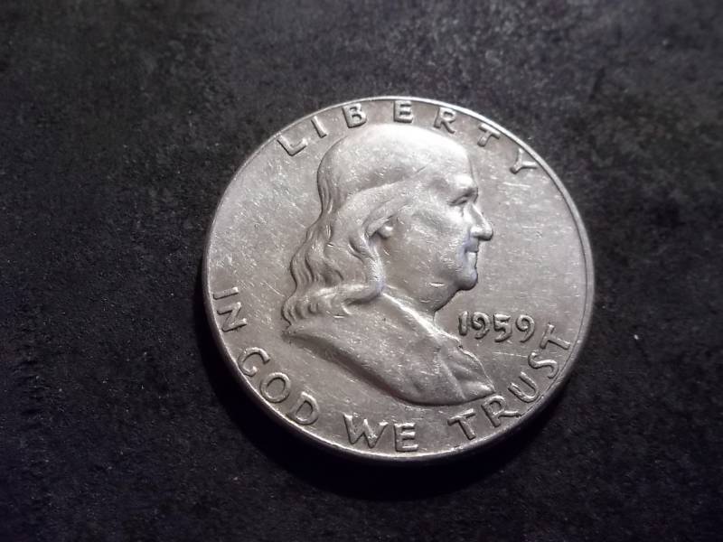 lot 141 image: 1959 Franklin Half Dollar