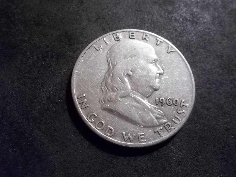 lot 144 image: 1960 D  Franklin Half Dollar