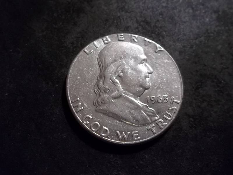 lot 148 image: 1963  Franklin Half Dollar