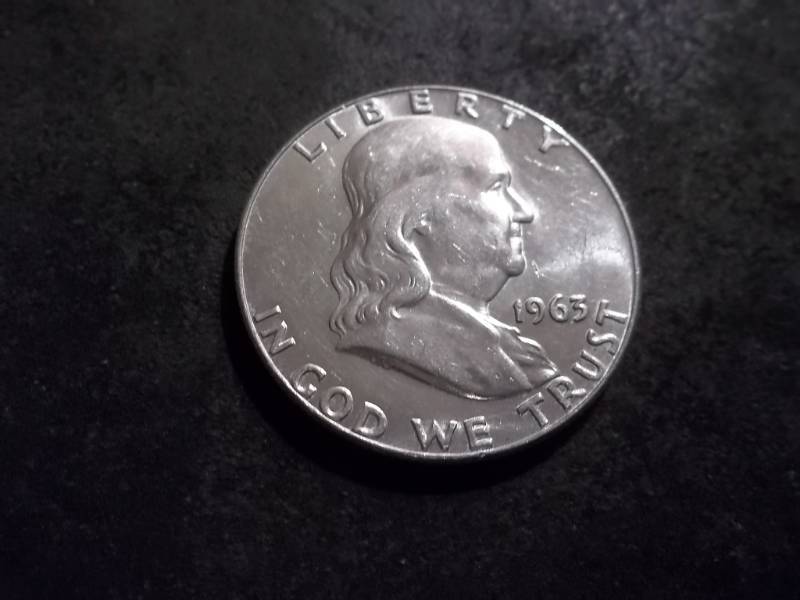 lot 149 image: 1963 D Franklin Half Dollar