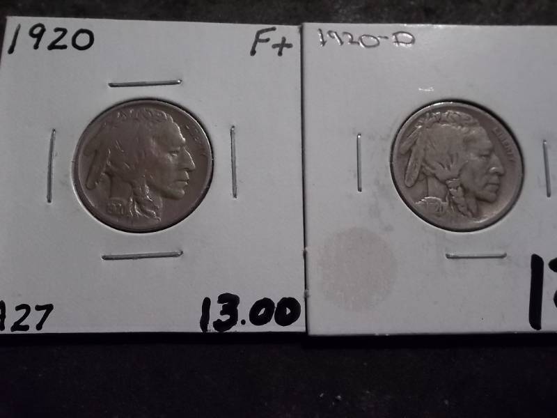 lot 162 image: 1920, 1920 D Buffalo Nickels