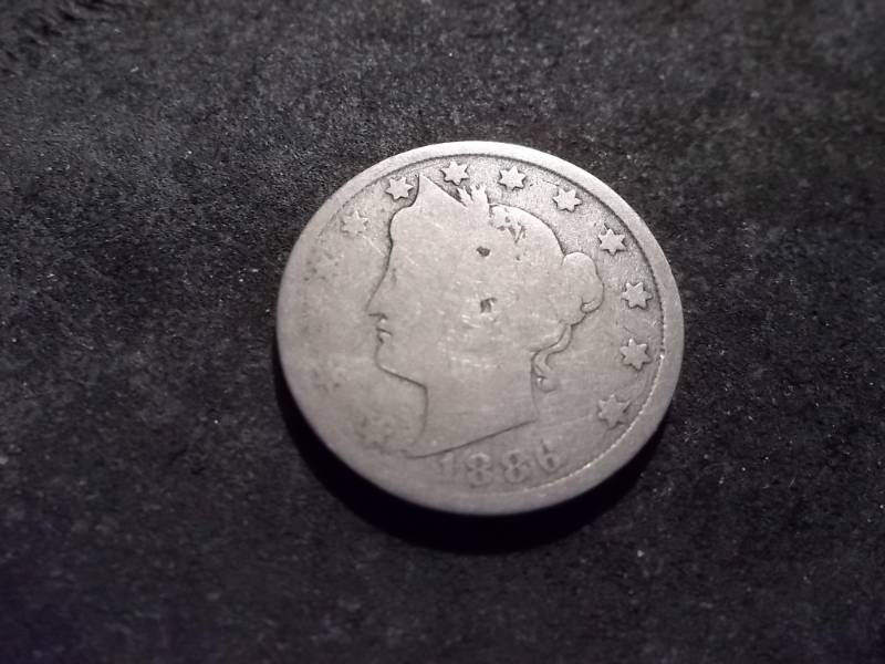 lot 164 image: 1886 Liberty V-Nickel