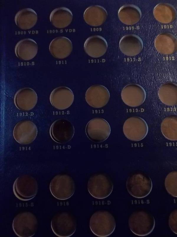lot 174 image: Partial Lincoln Cent Collection With Whitman Archive Quality Album With Sliders. 1909-1940 Short Set.
