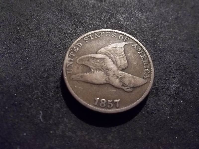 lot 184 image: 1857 Flying Eagle Cent