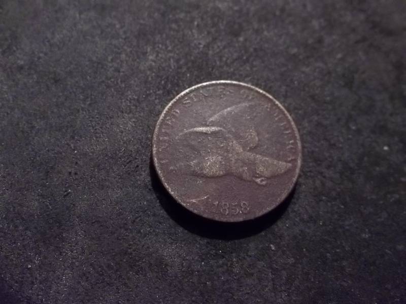 lot 186 image: 1858 Flying Eagle Cent Small Letters