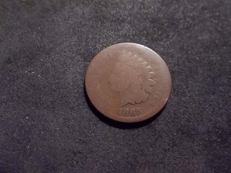 lot 193 image: 1865 Indian Head Cent Plain 5