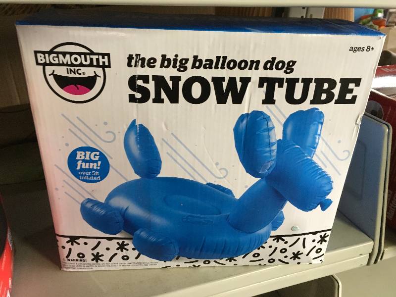 Big Balloon Dog Snow Tube
