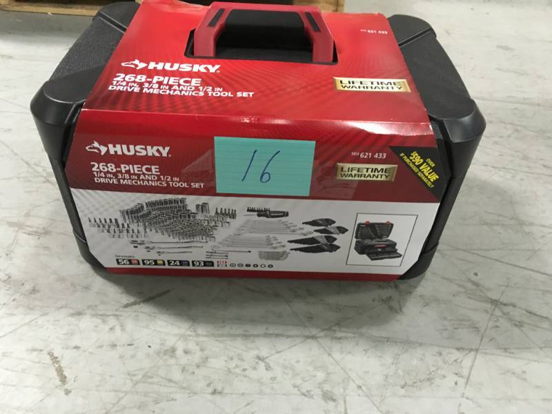 Husky Mechanics Tool Set (268-Piece)  open box in like new condition
