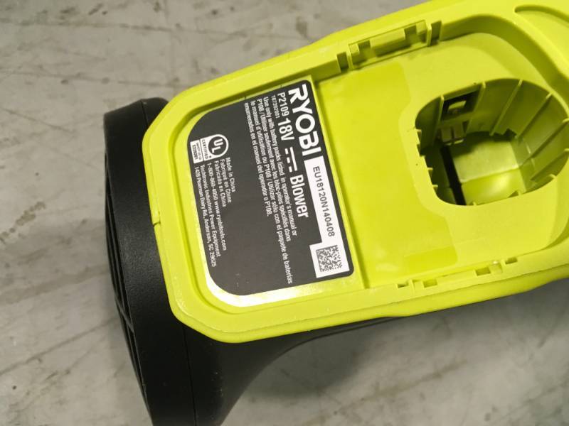 Ryobi ONE 90 MPH 200 CFM 18-Volt Lithium-Ion Cordless Leaf Blower - Battery and Charger Not Included  open box in like new condition