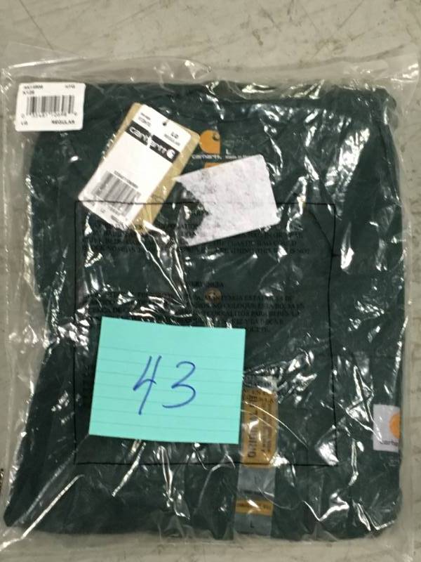 CARHARTT K128 LONG SLEEVE HENLEY T SHIRT L  open box in like new condition
