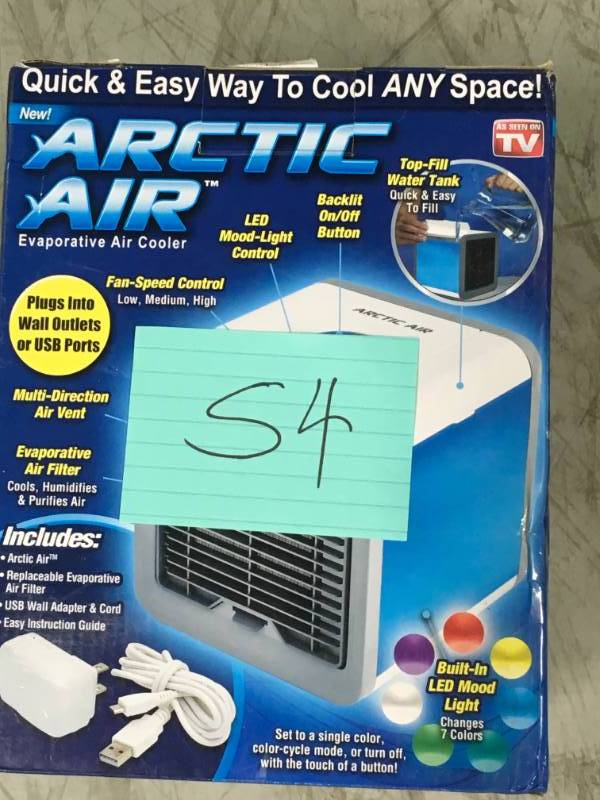 ARCTIC AIR Compact 440 CFM 3-Speed Portable Evaporative Cooler for 45 sq. ft.not used
