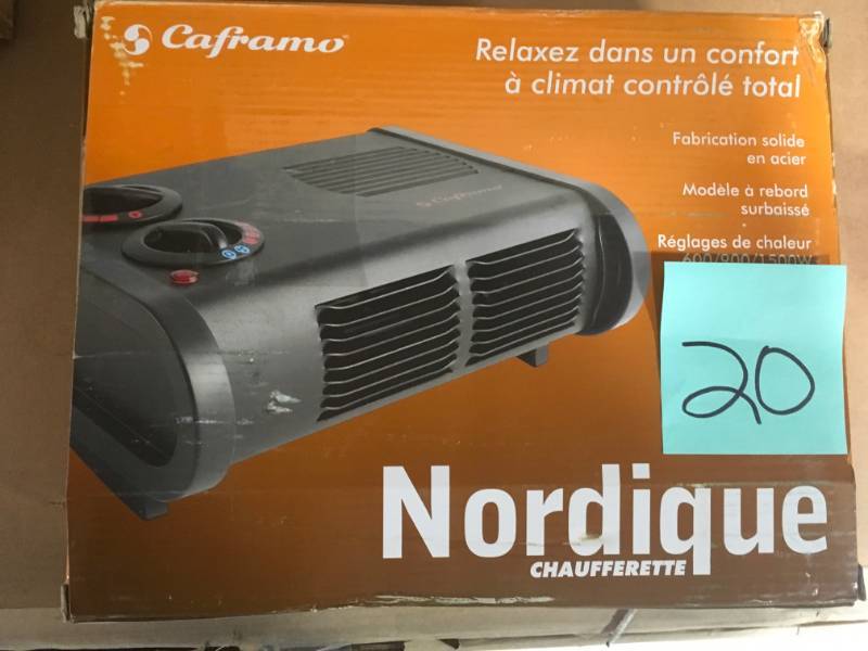 lot 20 image: Caframo True North Electric Space Heater open box in like new condition