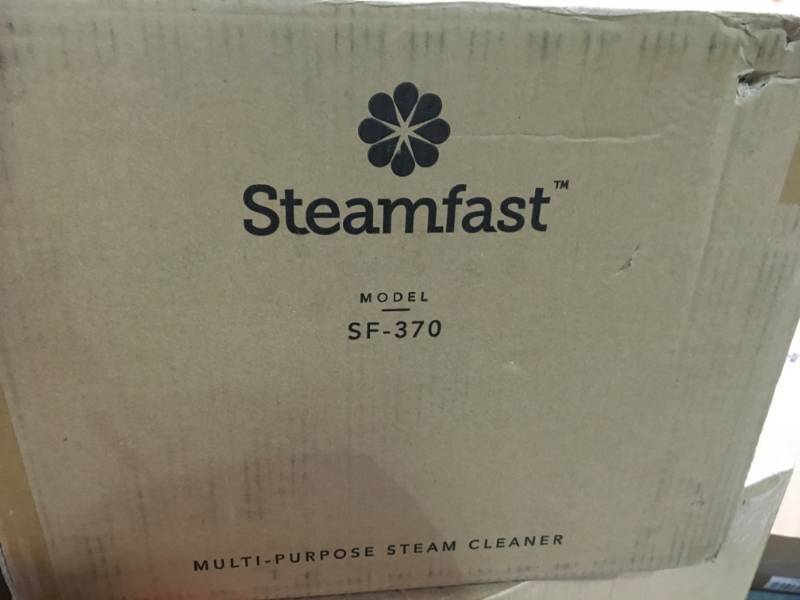 lot 41 image: SteamFast Multi-Purpose Canister Steam Cleaner open box in like new condition