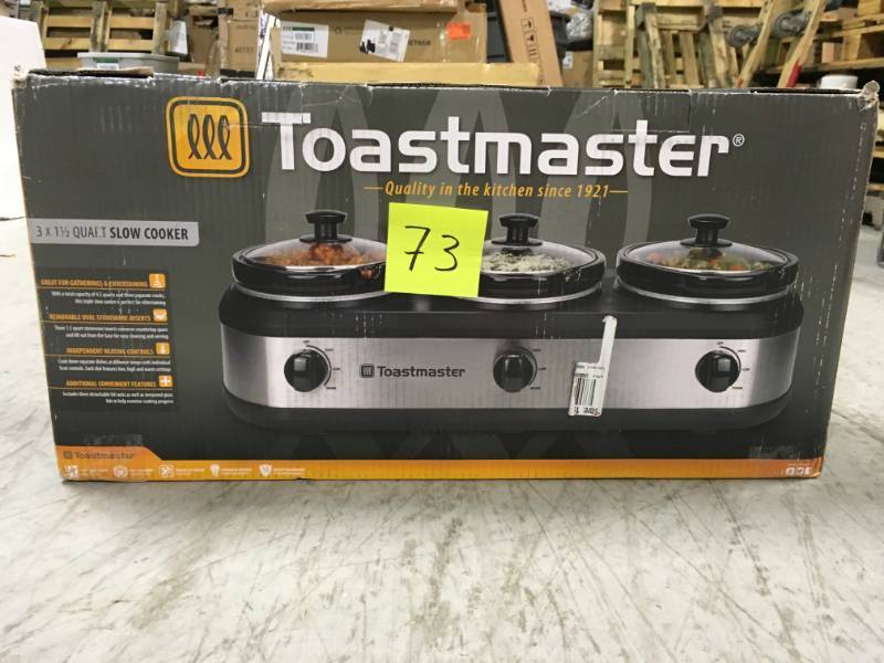 lot 73 image: Toastmaster 3 Crock Warming Tray open box in like new condition