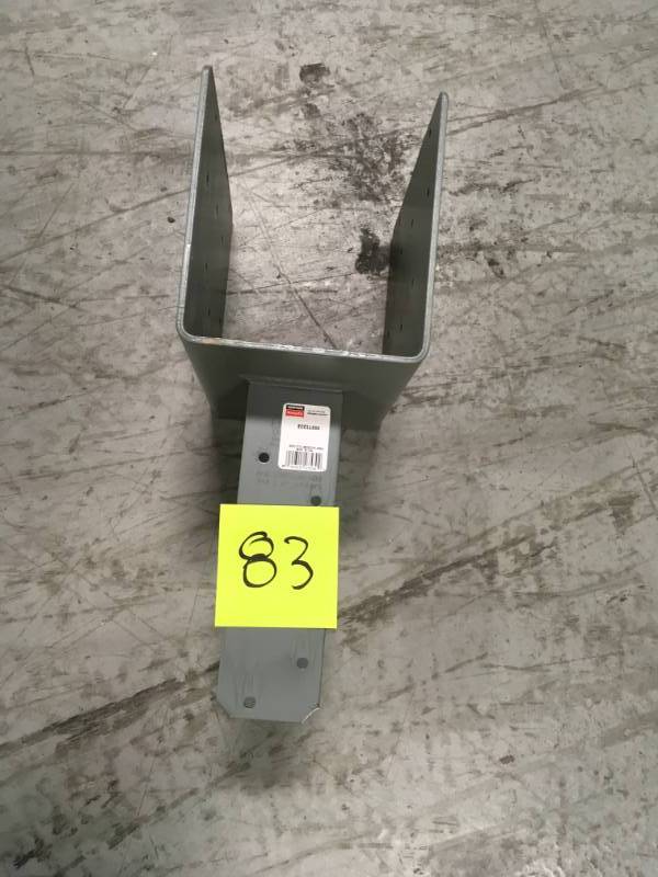 lot 83 image: Simpson Strong-Tie 6 in. x 6 in. 7-Gauge Left End Column Cap not used
