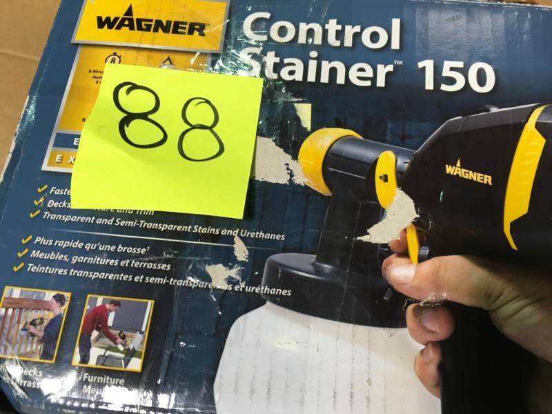 lot 88 image: Wagner Control Stainer 150 HVLP Handheld Sprayer USED in good working condition