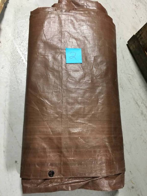 Everbilt 20 ft. x 30 ft. BrownSilver Heavy Duty Tarp not used