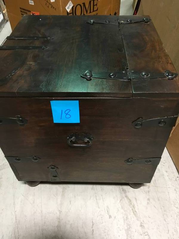 Home Decorators Collection Maldives Walnut End Table open box in like new condition
