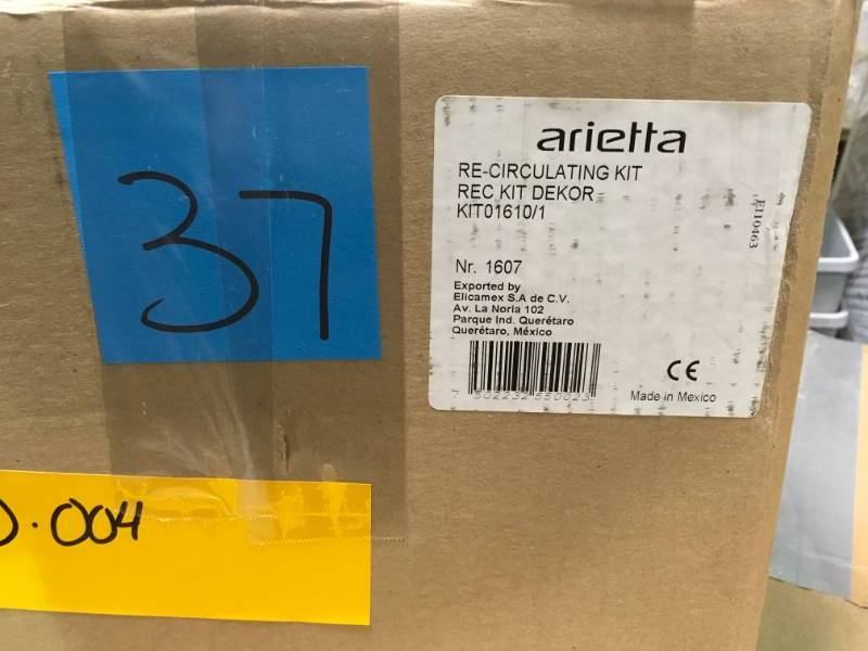Arietta Recirculating Kit for Dekor Glass 30 in. x 36 in. Range Hoods Using 8 in. Ducting open box in like new condition
