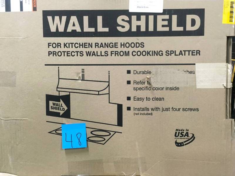 Broan 30 in. x 24 in. Splash Plate for Range Hood in Stainless Steel not used