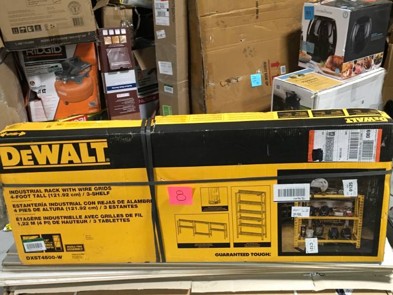 lot 8 image: Industrial Storage Rack, 3 Shelf, 4 ft DEWALT not used