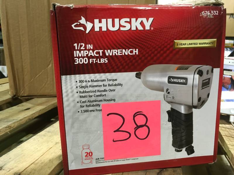 lot 38 image: Husky 12 in. 300 ft. lbs. Impact Wrench